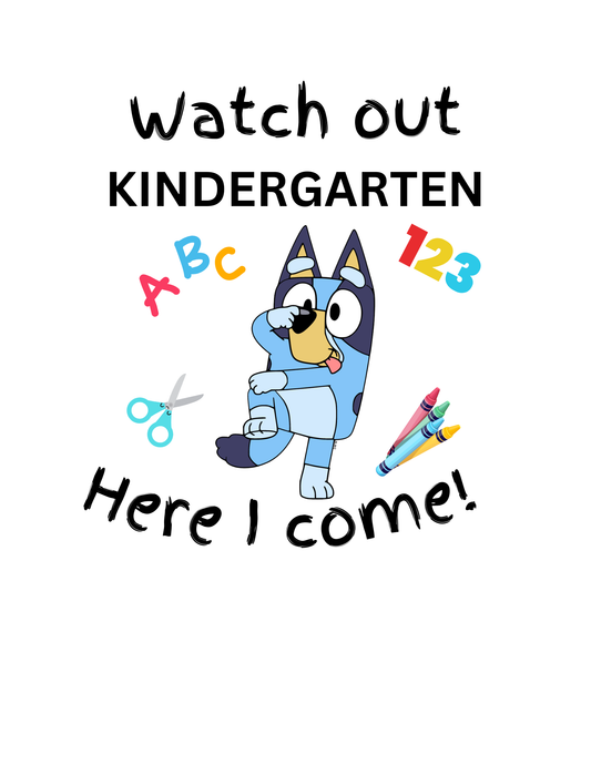 Silly Bluey Kindergarten T-Shirt